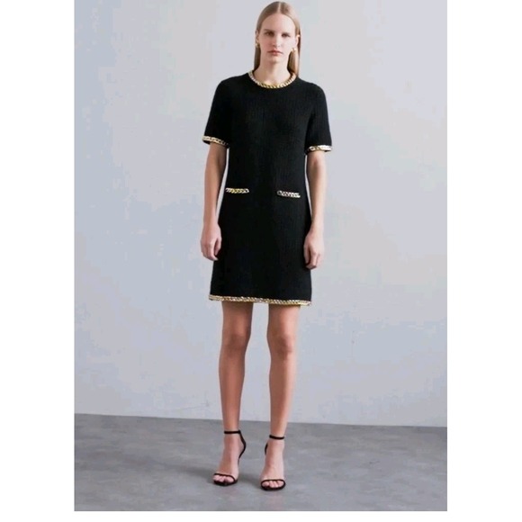 Tory Burch Formal Black Wool Dress Size XL - Picture 8 of 13